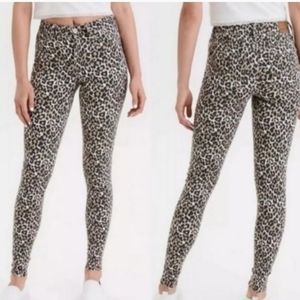 American Eagle leopard print jeans